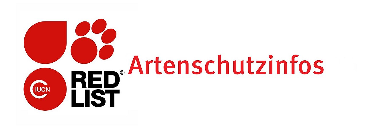Logo der roten Liste der IUCN als Link zu weiteren Informationen